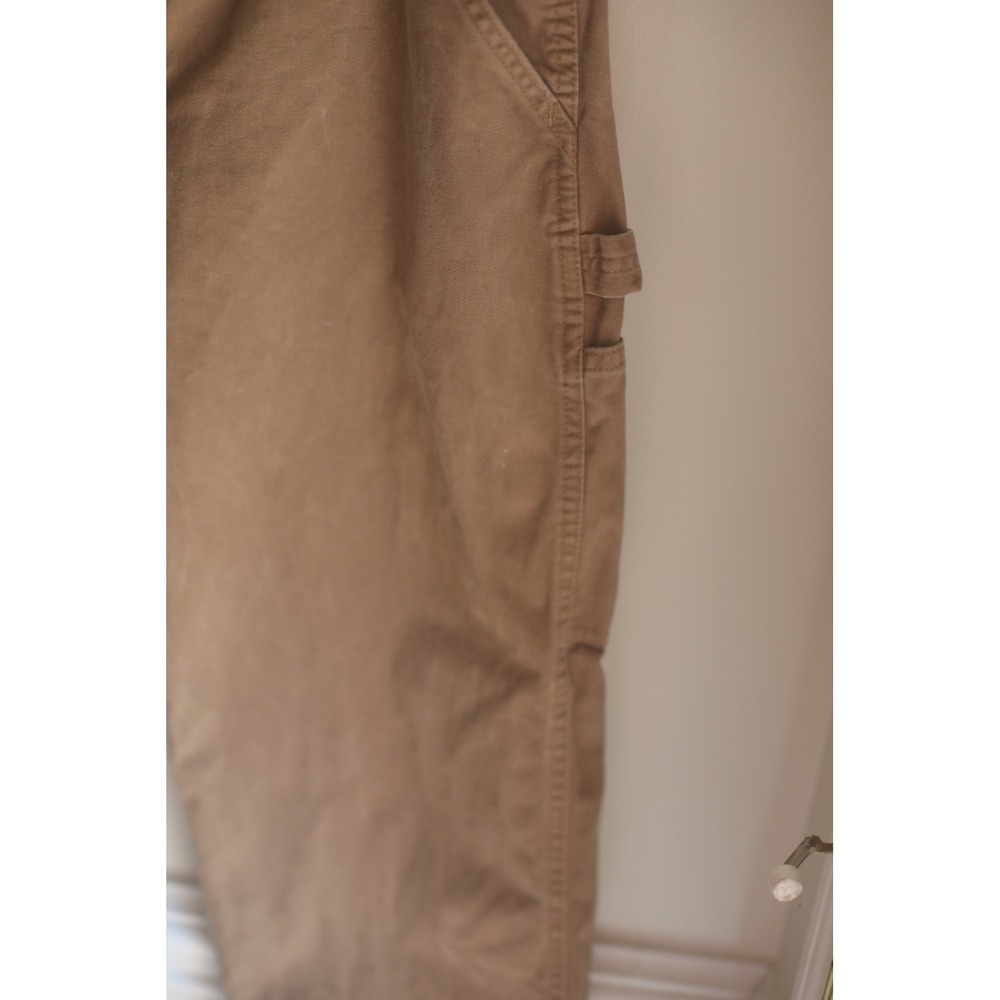 Carhartt B324 DKH Mens Relaxed Fit Carpenter Pants Dark Khaki 38x30 Cotton - Picture 3 of 8
